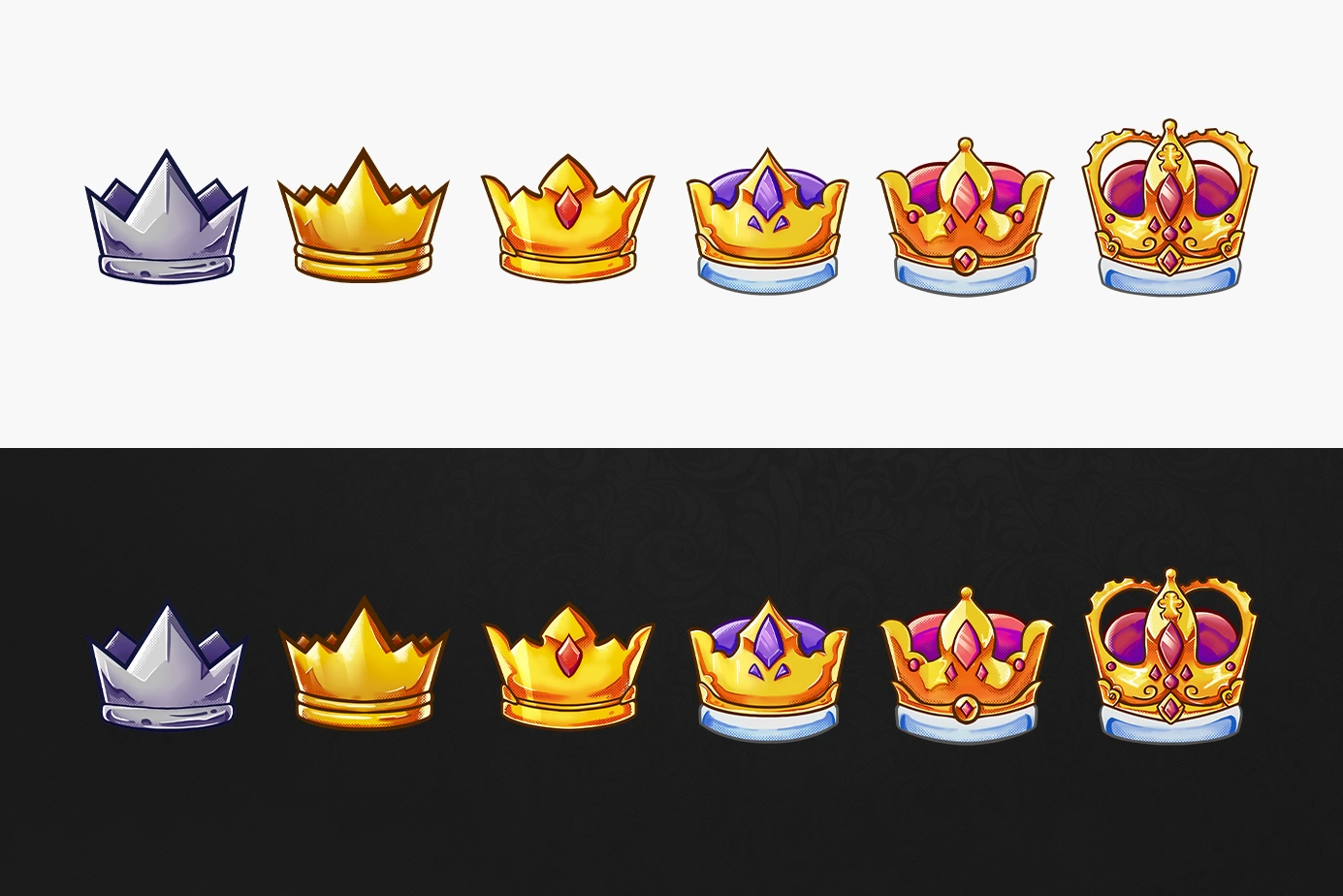 Crown Twitch Badges Stream Skins