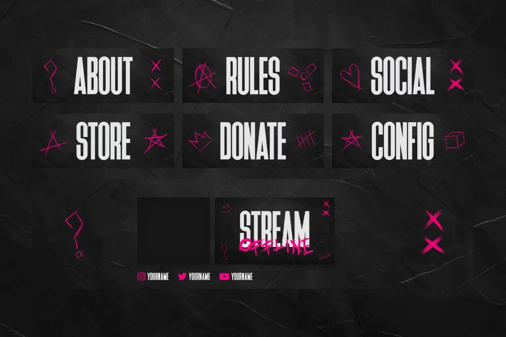 glitch twitch panels