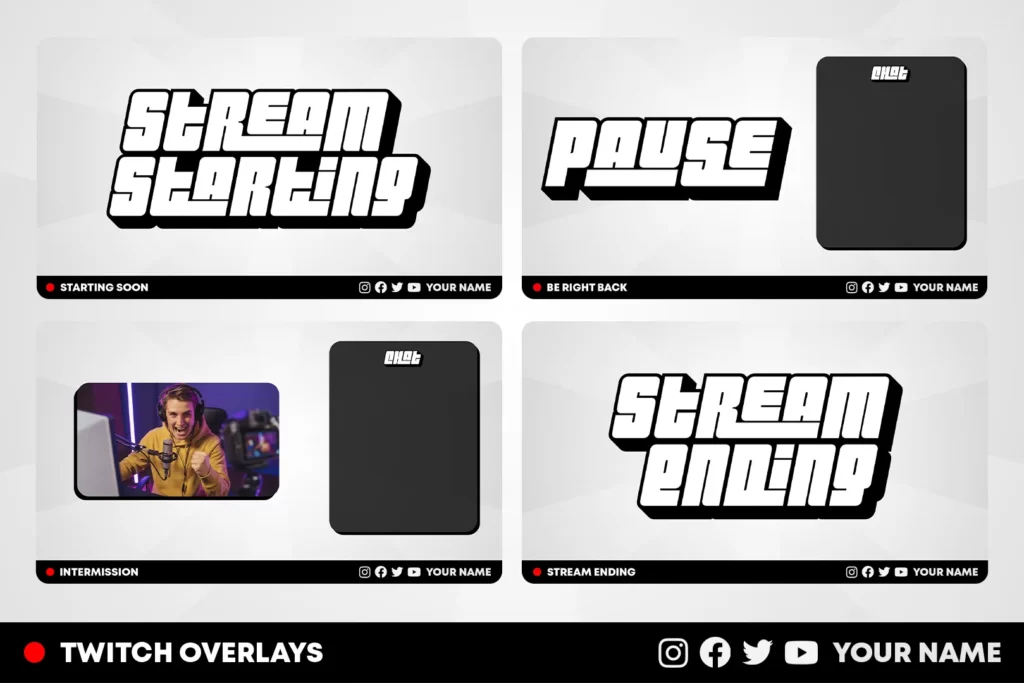 cartoon twitch overlays