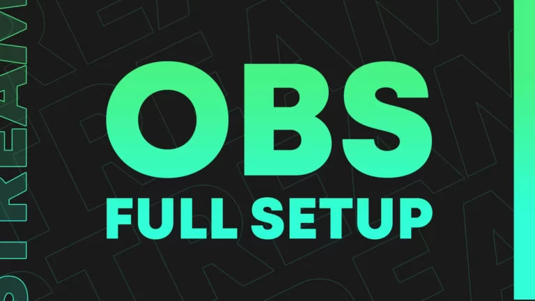 how to configure obs full setupS