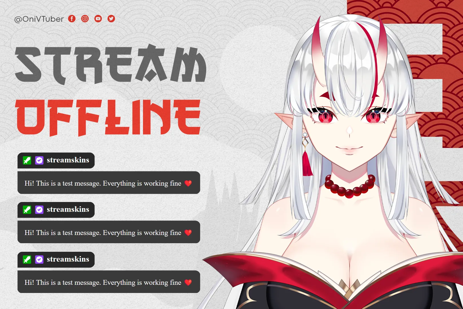 Они - VTuber Pack - Stream Skins