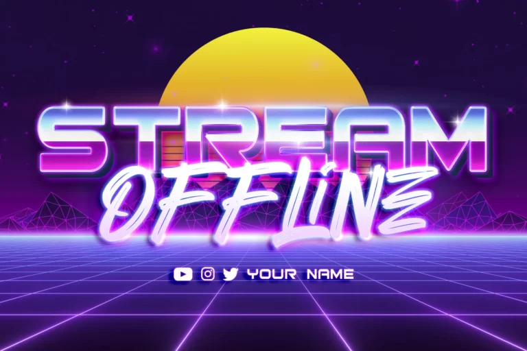retrowave free stream overlay