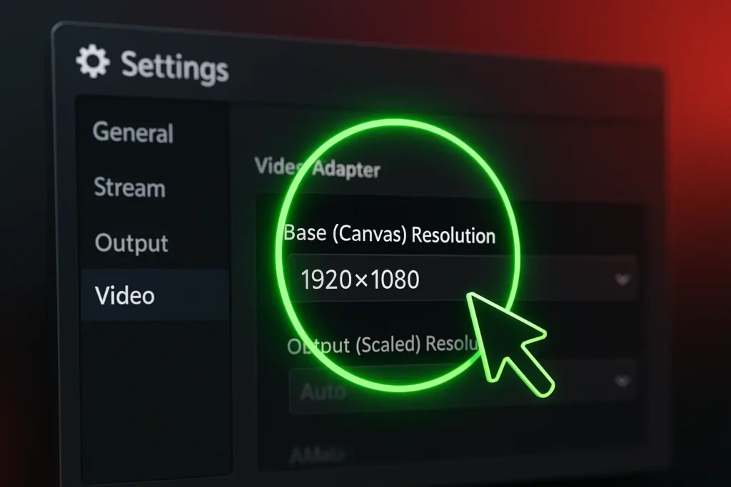 obs settings twitch stream overlay size