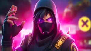 Clean and mysterious gaming thumbnail design featuring a ninja character for a high-impact gameplay video.