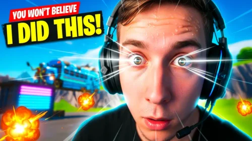 Click-worthy YouTube thumbnail design for a reaction video, featuring a creator with a shocked unbelievable expression.