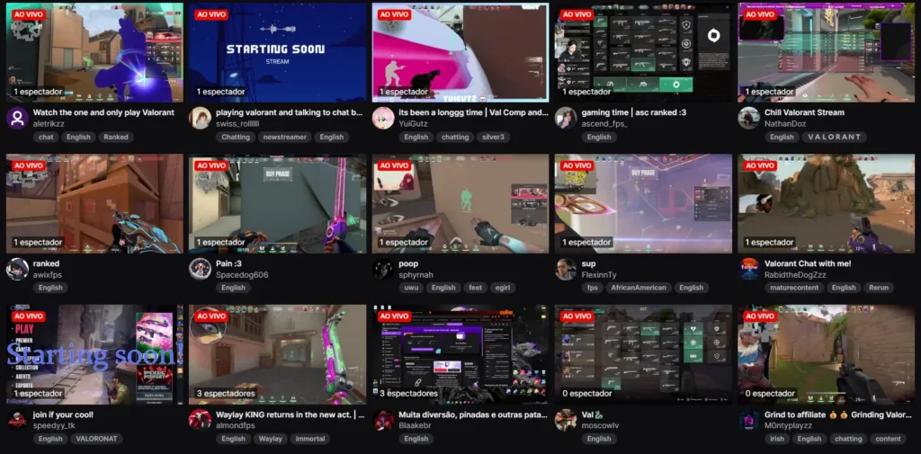 twitch streamers with 0 views